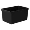 Wide Book Bin, Black, Set of 6