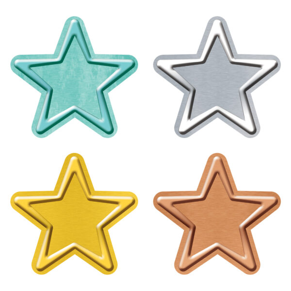 I ♥ Metal Stars Classic Accents Variety Pack, 36 Per Pack, 3 Packs