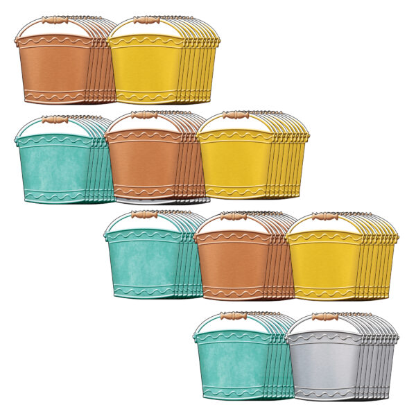 I ♥ Metal Buckets Classic Accents Variety Pack, 36 Per Pack, 3 Packs