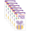 Garden Bees Mini Accents Variety Pack, 36 Per Pack, 6 Packs