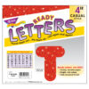 Red Sparkle 4" Casual Uppercase Ready Letters, 3 Packs