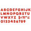 Red Sparkle 4" Casual Uppercase Ready Letters, 3 Packs