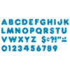 Blue Sparkle 4" Casual Uppercase Ready Letters, 71 Per Pack, 3 Packs