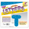 Blue Sparkle 4" Casual Uppercase Ready Letters, 71 Per Pack, 3 Packs