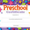 Preschool Certificate, 30 Per Pack, 6 Packs