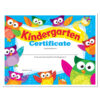 Kindergarten Certificate Owl-Stars!, 30 Per Pack, 6 Packs