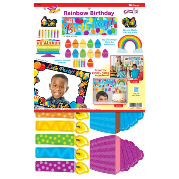 Rainbow Birthday Learning Set