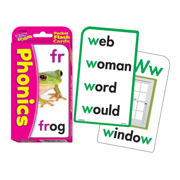 Phonics Pocket Flash Cards, 6 Packs