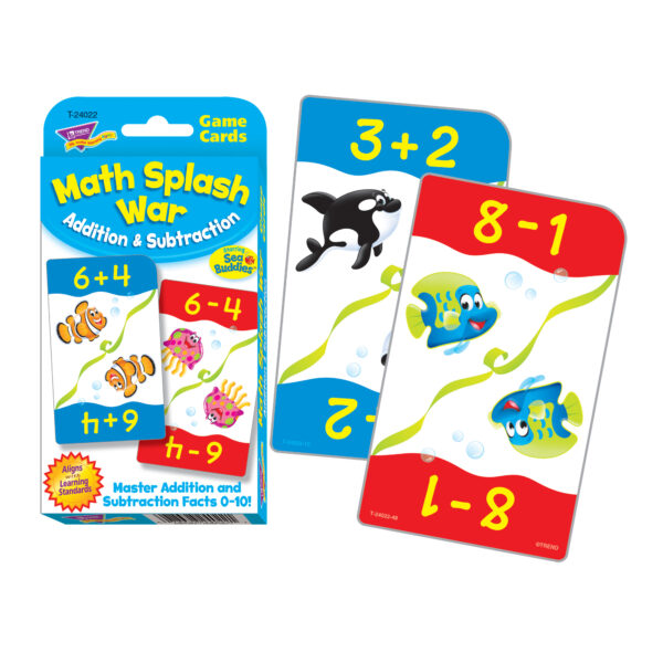 Math Splash War Addition , 6 Packs