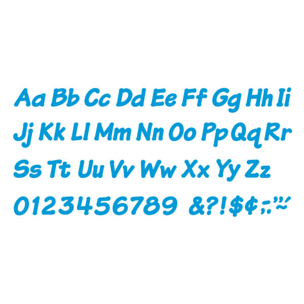 Blue 4" Italic Combo Ready Letters, 193 Per Pack, 3 Packs