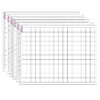 Graphing Grid (Small Squares) Wipe-Off Chart, 17" x 22", Pack of 6