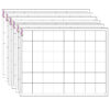 Graphing Grid (Large Squares) Wipe-Off Chart, 17" x 22", Pack of 6