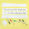 Wipe-Off Sentence Strips, 3" x 24", White, 30 Per Pack, 3 Packs