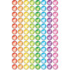 Rainbow Gel superSpots Stickers, 800 Per Pack, 6 Packs