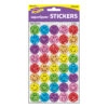 Silly Smiles superSpots Stickers-Sparkle, 160 Per Pack, 6 Packs