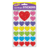 Sparkle Hearts superShapes Stickers-Sparkle, 100 Per Pack, 6 Packs