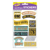 I ♥ Metal Motivating Messages superShapes Stickers - Large, 88 Per Pack, 6 Packs