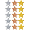 I ♥ Metal Stars superShapes Stickers - Large, 120 Per Pack, 6 Packs