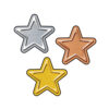 I ♥ Metal Stars superShapes Stickers - Large, 120 Per Pack, 6 Packs