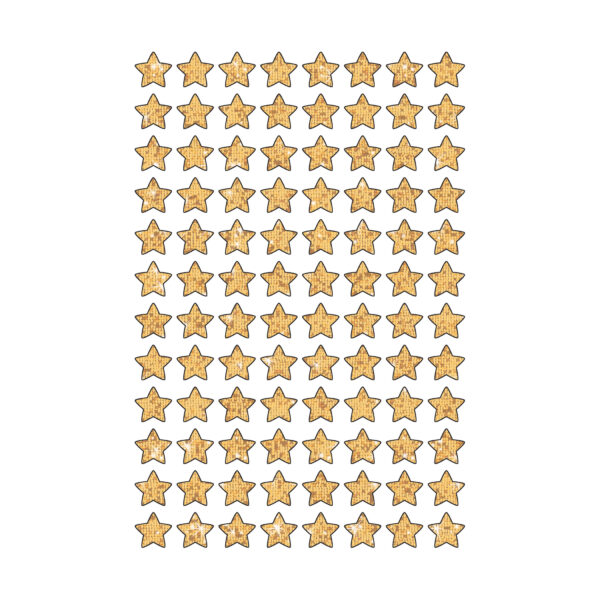 Gold Sparkle Stars superShapes Stickers-Sparkle, 400 Per Pack, 6 Packs