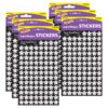 Silver Sparkle Stars superShapes Stickers-Sparkle, 400 Per Pack, 6 Packs