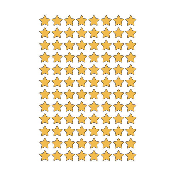 Gold Foil Stars superShapes Stickers, 400 Per Pack, 6 Packs