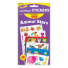 Animal Stars superShapes Stickers-Large Variety Pack, 408 Per Pack, 3 Packs