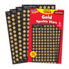 Gold Sparkle Stars superShapes Value Pack, 1300 Per Pack, 3 Packs