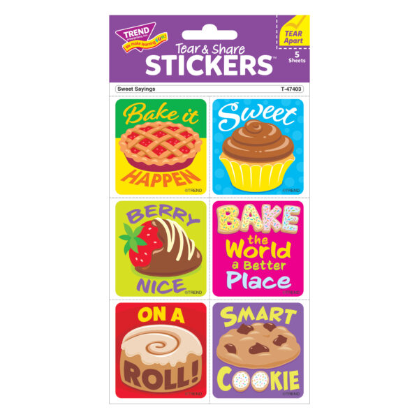 Sweet Sayings Tear , 30 Per Pack, 6 Packs