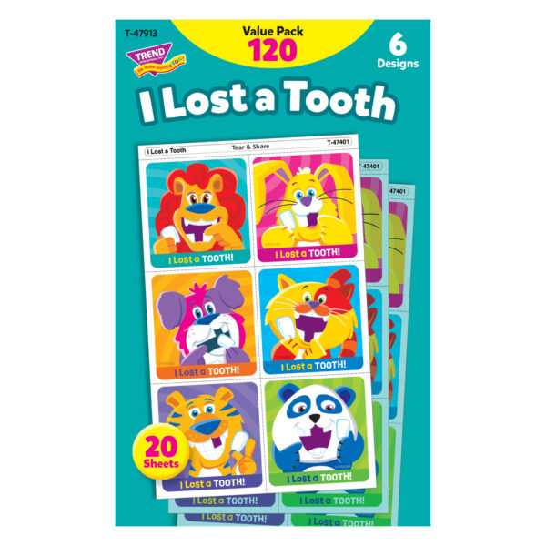 I Lost A Tooth Tear  Value Pack, 120 Per Pack, 2 Packs