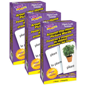 Around-the-Home-Palabras (EN-SP) Skill Drill Flash Cards, 3 Packs