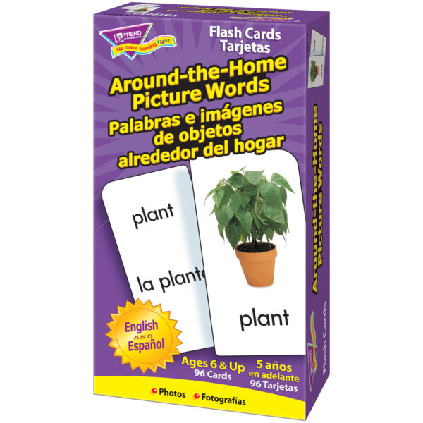 Around-the-Home-Palabras (EN-SP) Skill Drill Flash Cards, 3 Packs