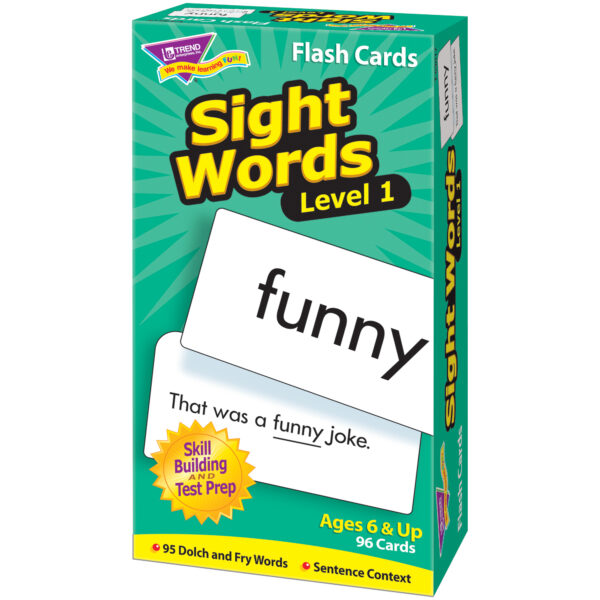 Sight Words  Level 1 Skill Drill Flash Cards, 3 Packs