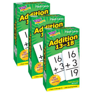 Addition 13-18 Skill Drill Flash Cards, 3 Packs