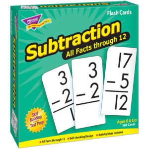 Subtraction 0-12 All Facts Skill Drill Flash Cards