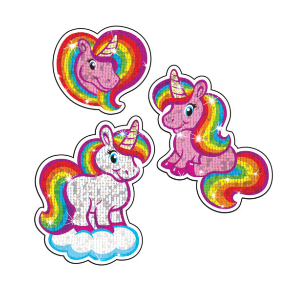 Sparkly Unicorns Sparkle Stickers, 24 Per Pack, 6 Packs