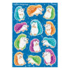 Colorful Hedgehogs Sparkle Stickers, 24 Per Pack, 6 Packs