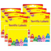 Colorful Crayons Terrific Labels, 36 Per Pack, 6 Packs