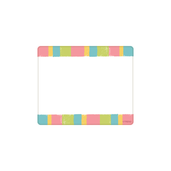 Cheerful Stripes Terrific Labels, 36 Per Pack, 6 Packs