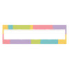 Cheerful Stripes Desk Toppers Name Plates, 36 Per Pack, 6 Packs