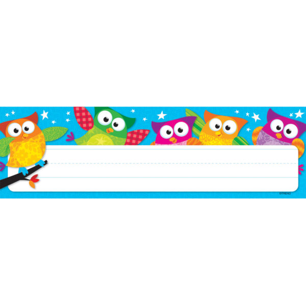 Owl-Stars! Desk Toppers Name Plates, 36 Per Pack, 6 Packs