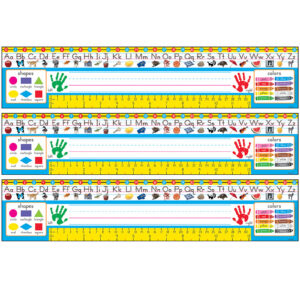 Zaner-Bloser Desk Toppers Reference Name Plates, PreK-1, 36 Per Pack, 3 Packs