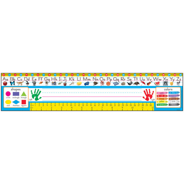 Zaner-Bloser Desk Toppers Reference Name Plates, PreK-1, 36 Per Pack, 3 Packs