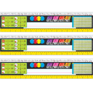 Zaner-Bloser Desk Toppers Reference Name Plates, Grades 3-5, 36 Per Pack, 3 Packs