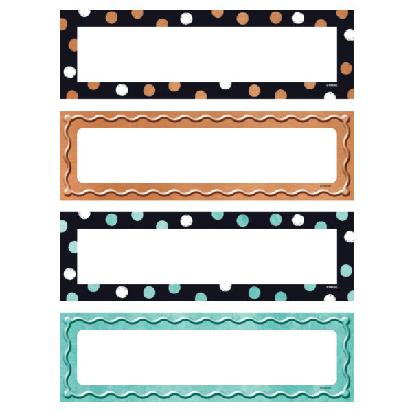 I ♥ Metal Dots  Name Plates Variety Pack, 32 Per Pack, 6 Packs