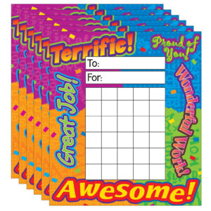 Reward Words Incentive Pad, 36 Sheets Per Pad, Pack of 6