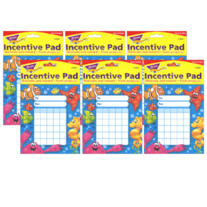 Sea Buddies Incentive Pad, 36 Sheets Per Pad, Pack of 6