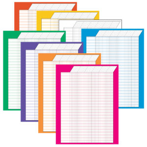 Vertical Incentive Charts, 22" x 28", Jumbo Variety Pack - Pack of 8