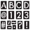 Black 4" Tiles Uppercase Ready Letters, 150 Pieces Per Pack, 2 Packs