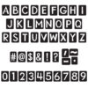 Black 4" Tiles Uppercase Ready Letters, 150 Pieces Per Pack, 2 Packs